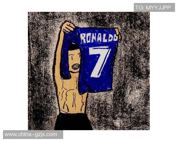 卡通足球明星c罗手绘